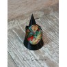 Bague "La femme" multicolore et noir