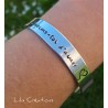 SUR COMMANDE - Bracelet gravé à la main entièrement personnalisable sur demande