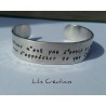 Bracelet gravé à la main entièrement personnalisé sur demande