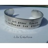 SUR COMMANDE - Bracelet gravé à la main entièrement personnalisable sur demande