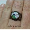 Bague "Paon" bronze