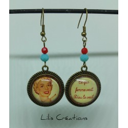 Boucles d'oreilles "Ce que...