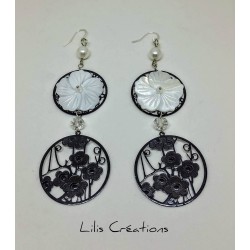 Boucles d'oreilles "Fleurs"...