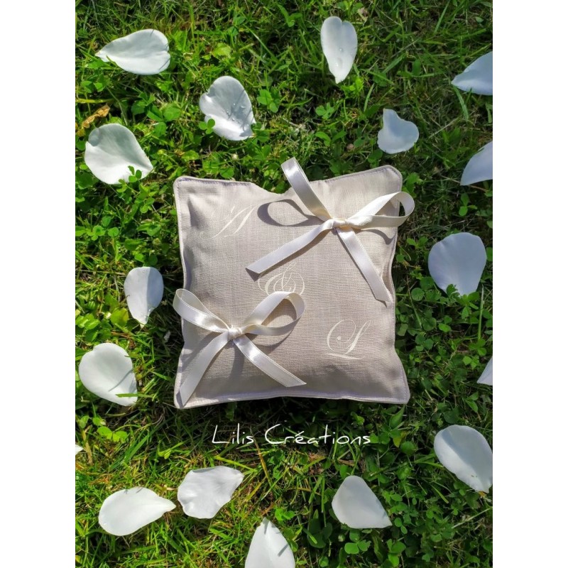 SUR COMMANDE / Coussin porte alliances mariage