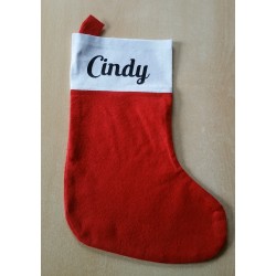 SUR COMMANDE / Ensemble boule de Noël et Chaussette personnalisés