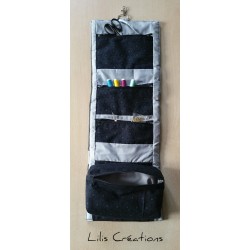 SUR COMMANDE / Grande trousse - pochette à compartiments personnalisable