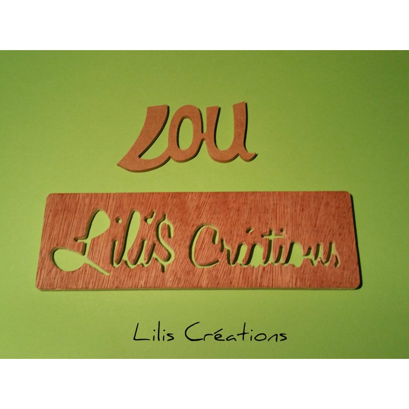 SUR COMMANDE / Découpe de bois personnalisée