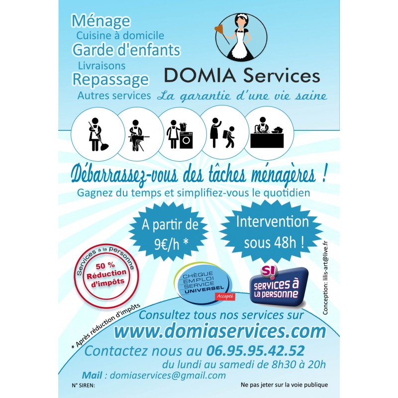 Création de vos flyers, affiches plaquettes, cartes de visite