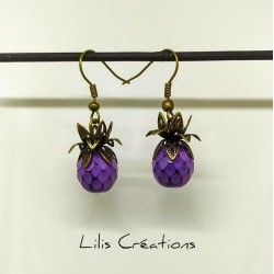 Boucles d'oreilles "Ananas"...