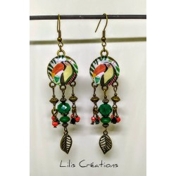 Boucles d'oreilles "Toucan"...