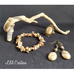 Bague "Jaspe paysage"