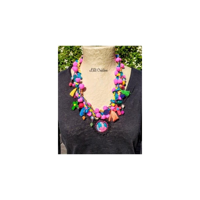 Collier "Frida" multicolore