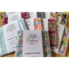 Lot de 3 lingettes lavables "Géométrie" en micro éponge de bambou  / tons  multicolors