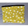 Snood / Tour de cou Adulte "Fleurs de pissenlit" Moutarde, blanc et noir