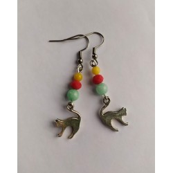 Boucles d'oreilles "Chat"...