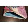Pochette / Trousse "Mandala" en simili cuir et coton doublée