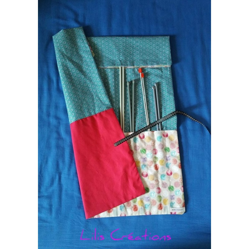 SUR COMMANDE / Pochette à aiguilles à tricoter