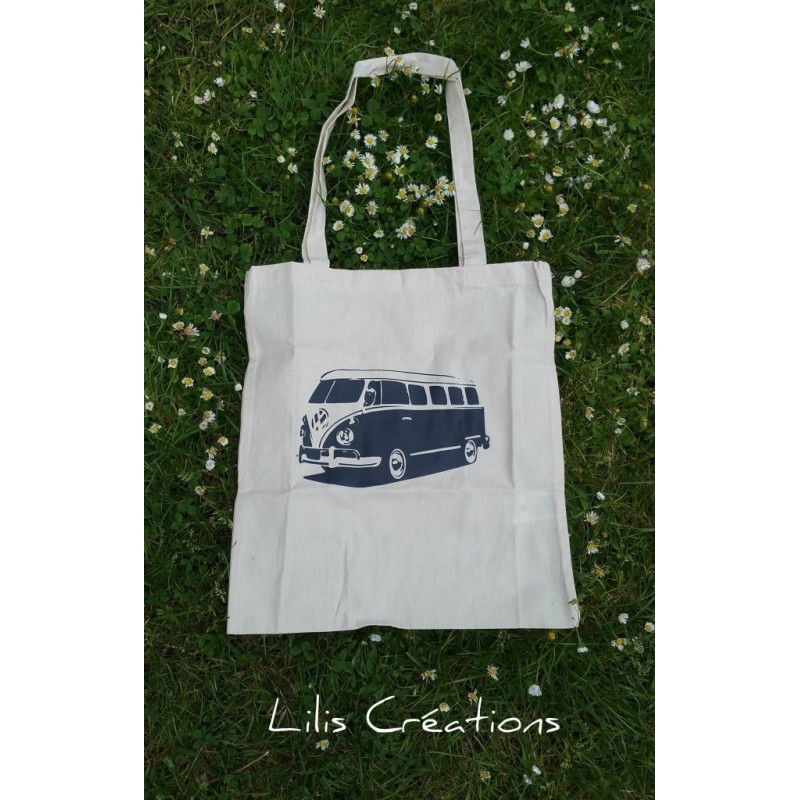 Sac Tote-bag "Combi VW" écru