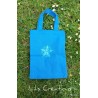 Mini Sac Tote-bag "Bonne fête papa -  VW" bleu
