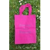 Mini Sac Tote-bag "Bonne fête maman-  VW" rose fushcia