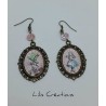 Boucles d'oreilles dissociées "Alice"