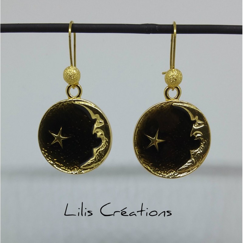 Boucles d'oreilles "La lune"