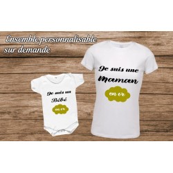 Ensemble t-shirt et body...