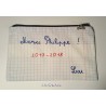SUR COMMANDE / Trousse - pochette pour maître et maîtresse d'école personnalisable