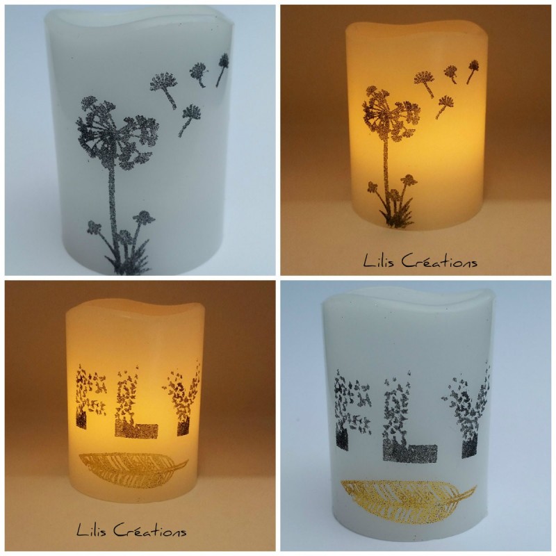 Bougie à led "Fly" - En cire véritable