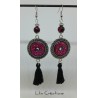 copy of Boucles d'oreilles longues "Mandala" bleu