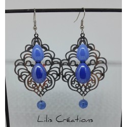 Boucles d'oreilles "Bleu...