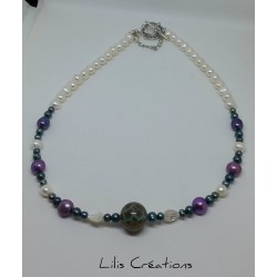 Collier en perles de...