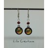 Boucles d'oreilles "La femme" multicolore